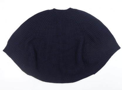 Womens UK Size S Marks and Spencer Blue Cape Jumper