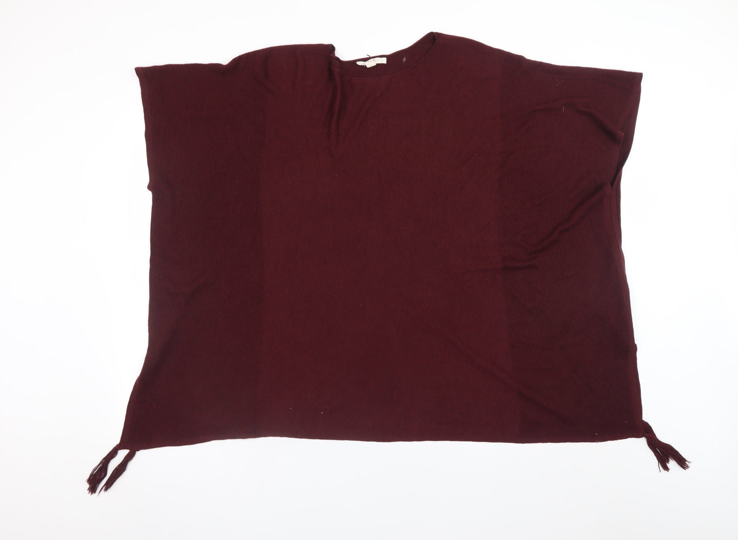 Womens UK Size M Esprit Red Cape Jumper