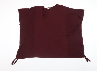 Womens UK Size M Esprit Red Cape Jumper