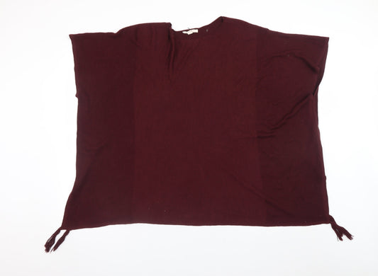 Womens UK Size M Esprit Red Cape Jumper