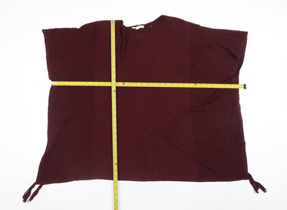 Womens UK Size M Esprit Red Cape Jumper