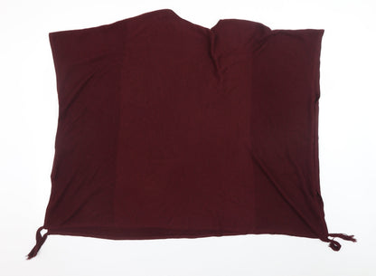 Womens UK Size M Esprit Red Cape Jumper