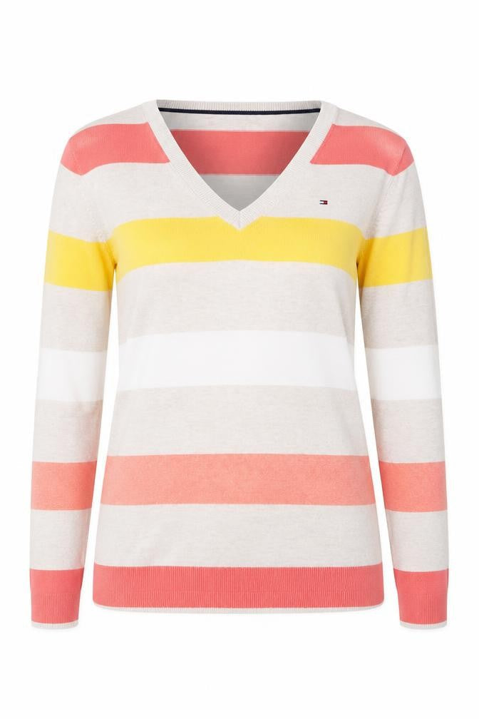Womens UK Size S Tommy Hilfiger Multicoloured Pullover Jumper