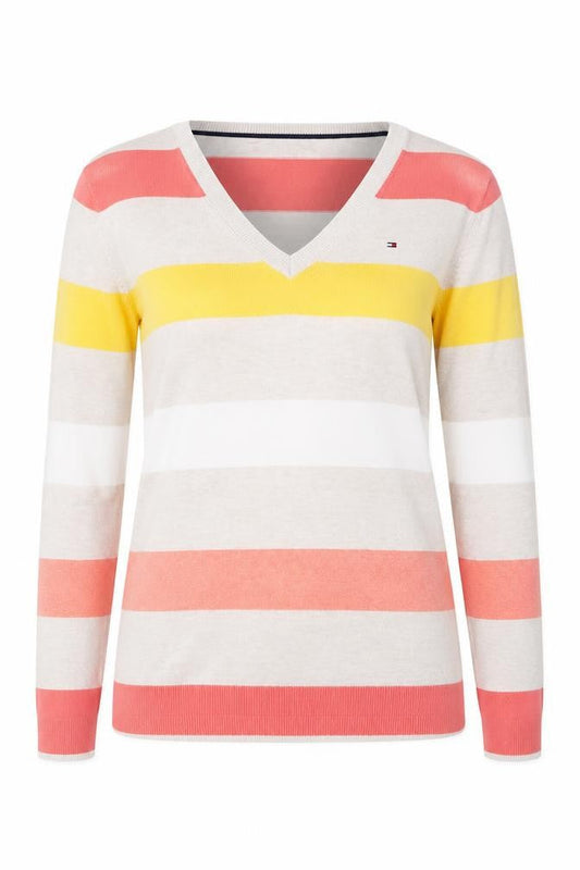 Womens UK Size S Tommy Hilfiger Multicoloured Pullover Jumper