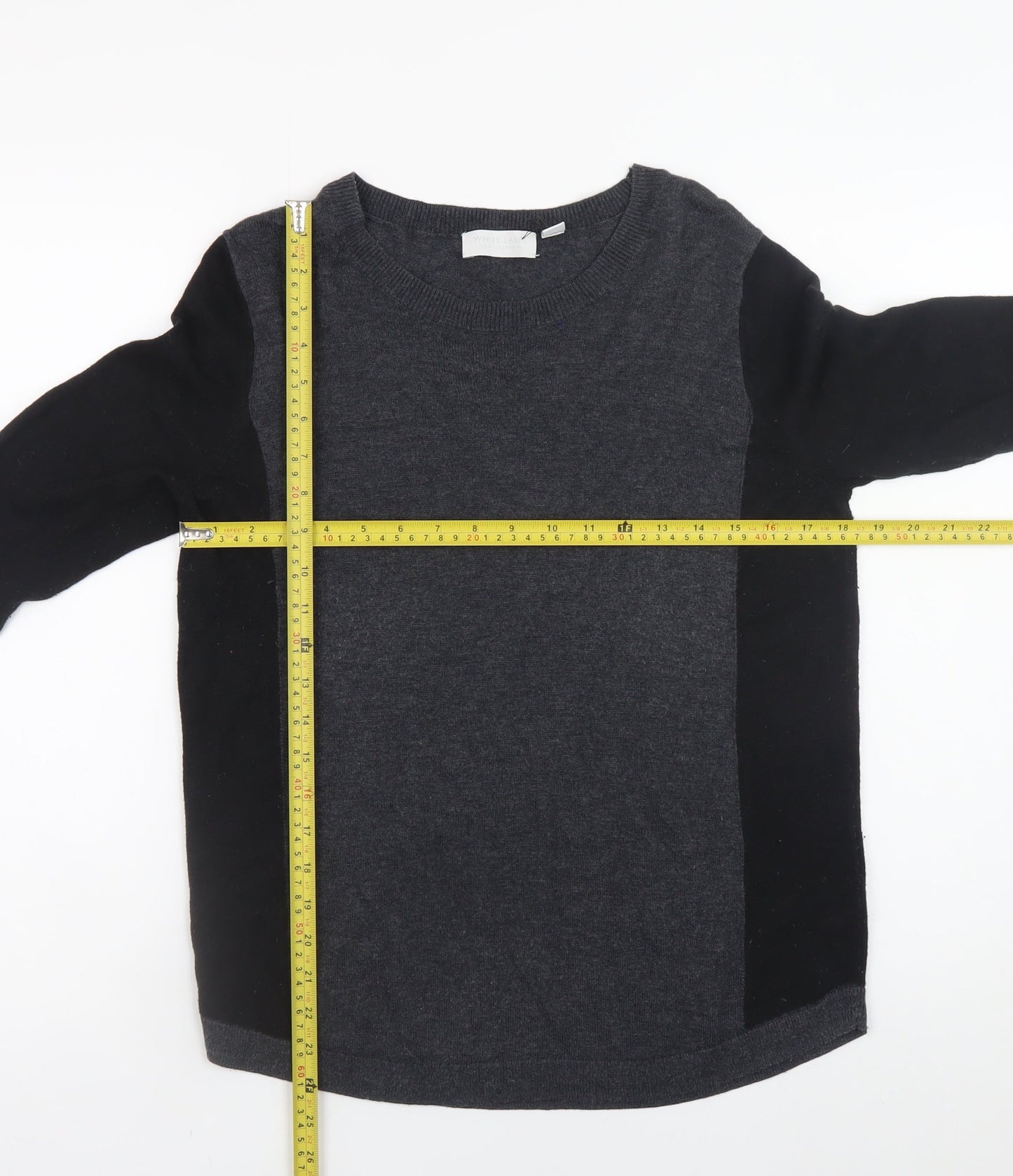 Womens UK Size 10 The White Company Grey Pullover Jumper