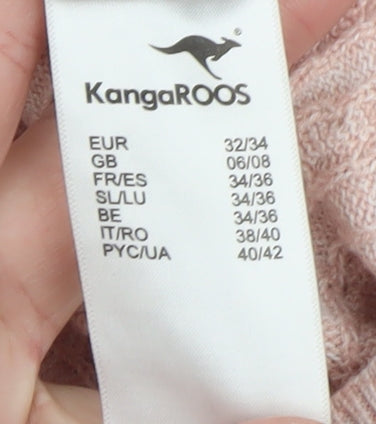 Womens UK Size 6 KangaROOS Pink Pullover Jumper
