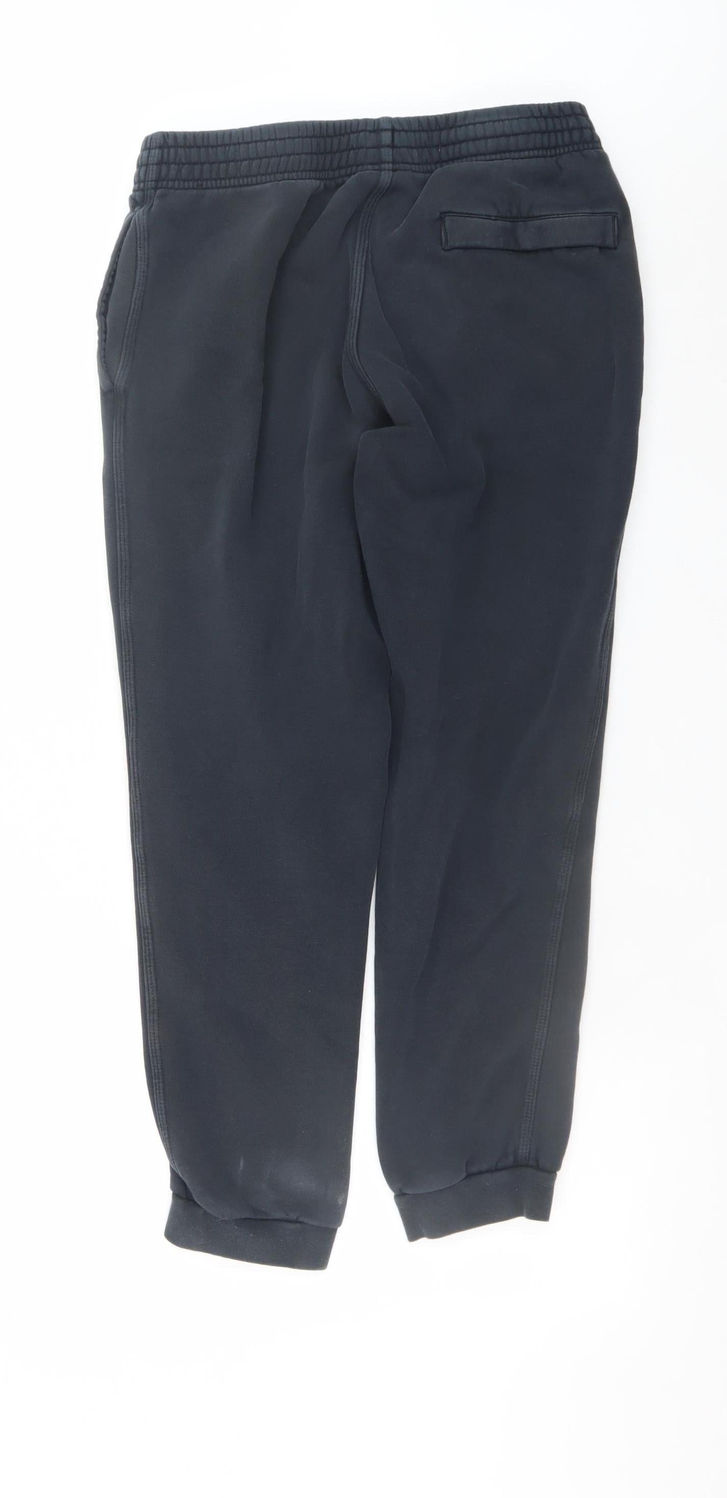 Mens UK Size M Nike Regular Fit Jogger Black Trousers