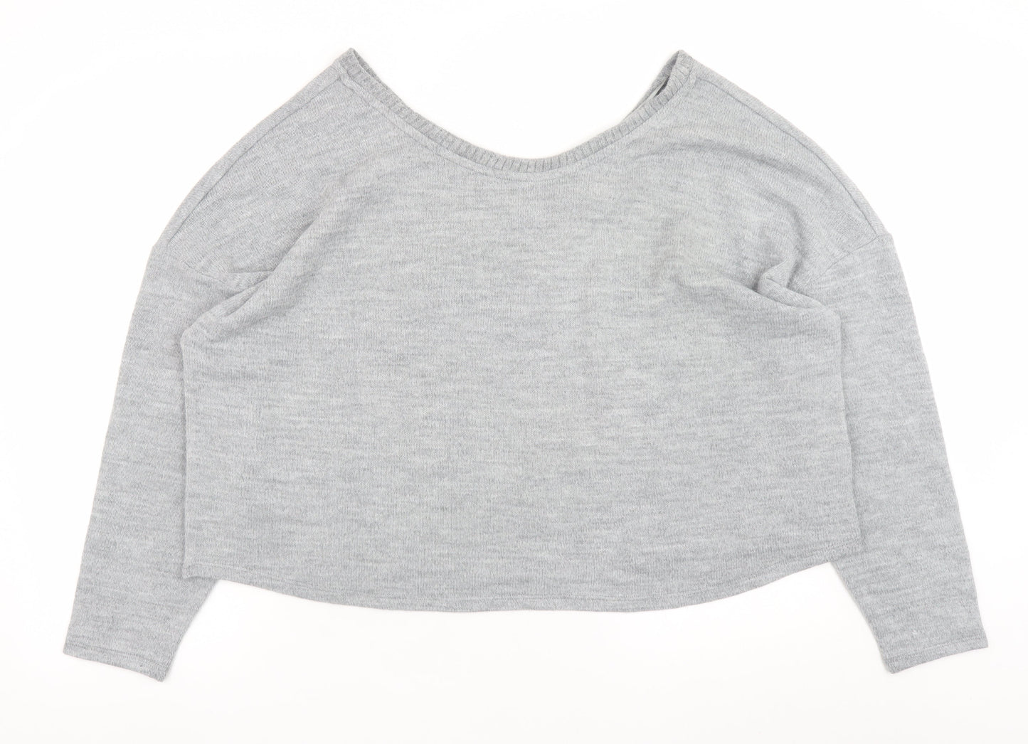 Womens UK Size 24 Marks and Spencer Grey Pullover Jumper