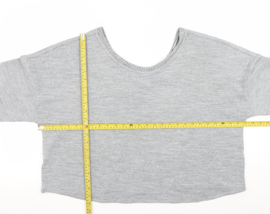 Womens UK Size 24 Marks and Spencer Grey Pullover Jumper