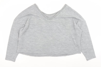 Womens UK Size 24 Marks and Spencer Grey Pullover Jumper