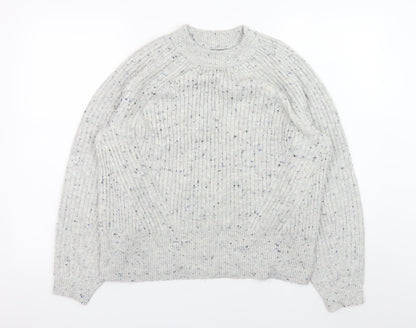 Mens UK Size M Marks and Spencer Grey Pullover Jumper