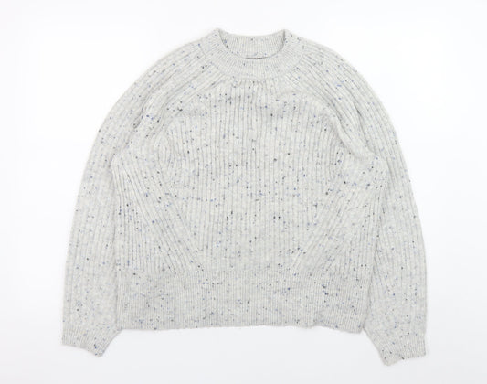 Mens UK Size M Marks and Spencer Grey Pullover Jumper