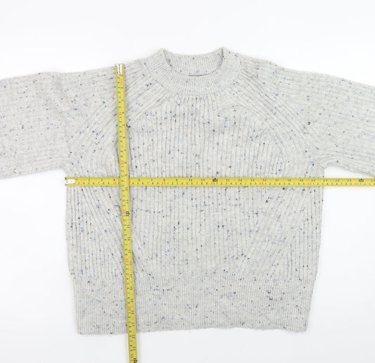 Mens UK Size M Marks and Spencer Grey Pullover Jumper
