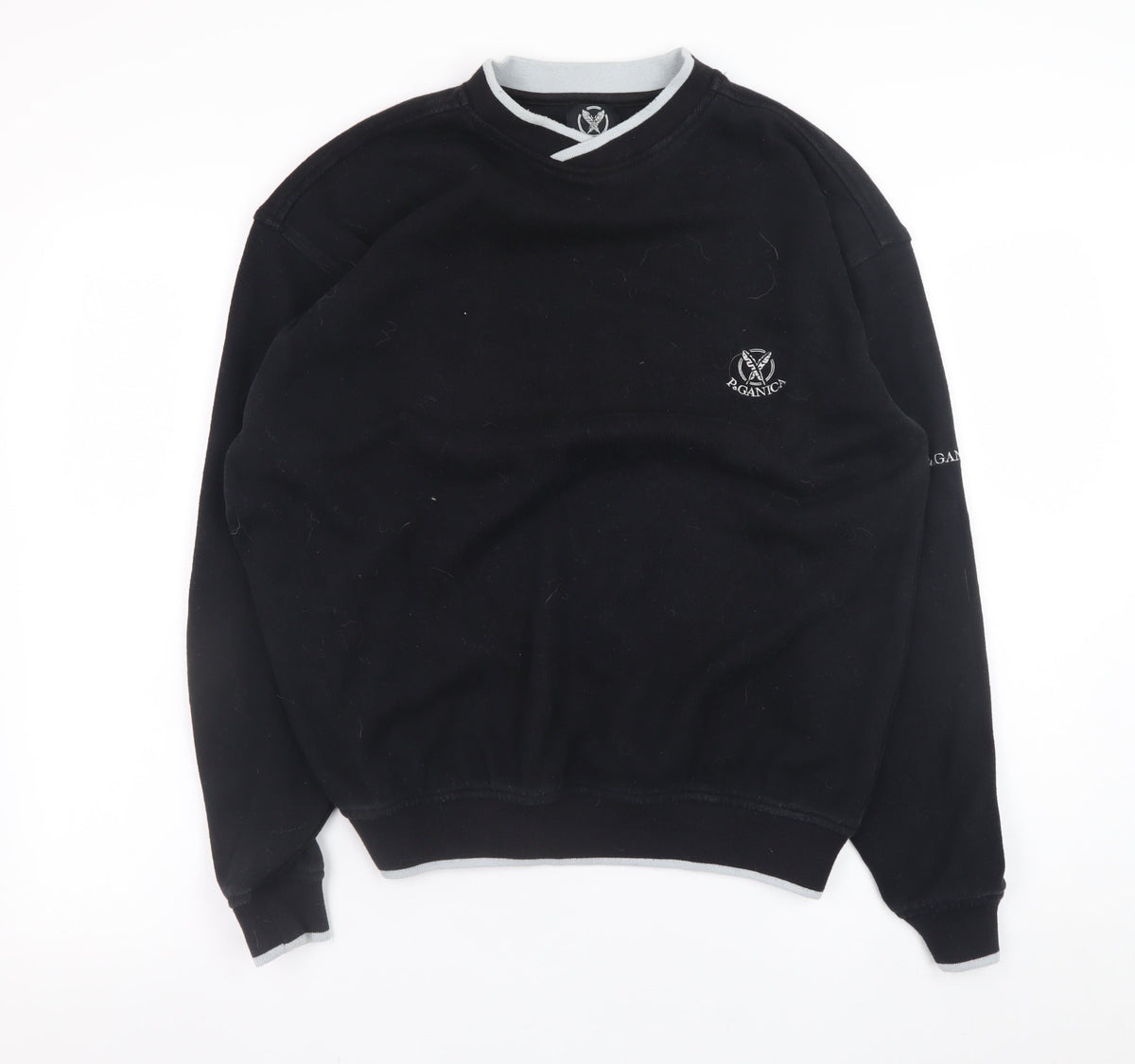 Mens UK Size M Paganica Black Pullover Sweatshirt