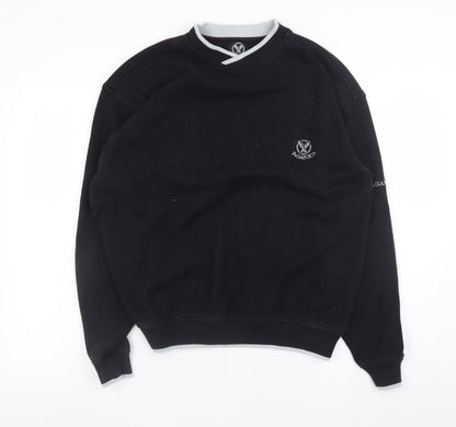 Mens UK Size M Paganica Black Pullover Sweatshirt
