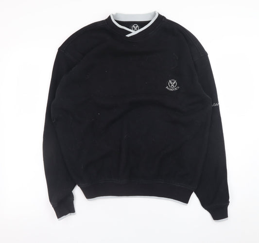 Mens UK Size M Paganica Black Pullover Sweatshirt