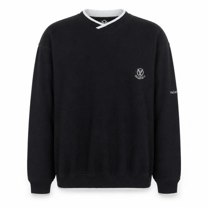 Mens UK Size M Paganica Black Pullover Sweatshirt