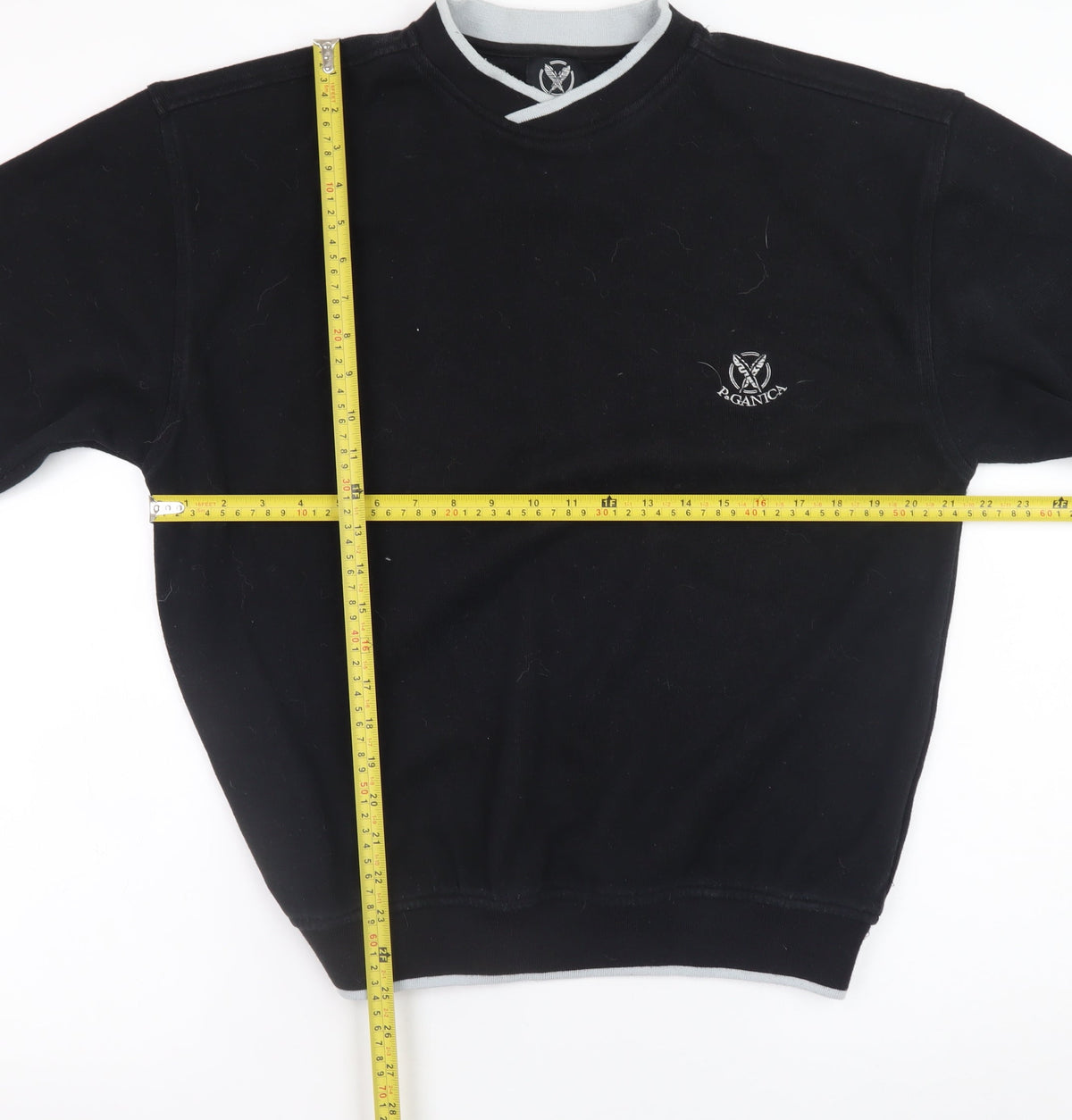 Mens UK Size M Paganica Black Pullover Sweatshirt