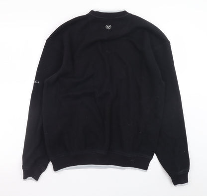 Mens UK Size M Paganica Black Pullover Sweatshirt