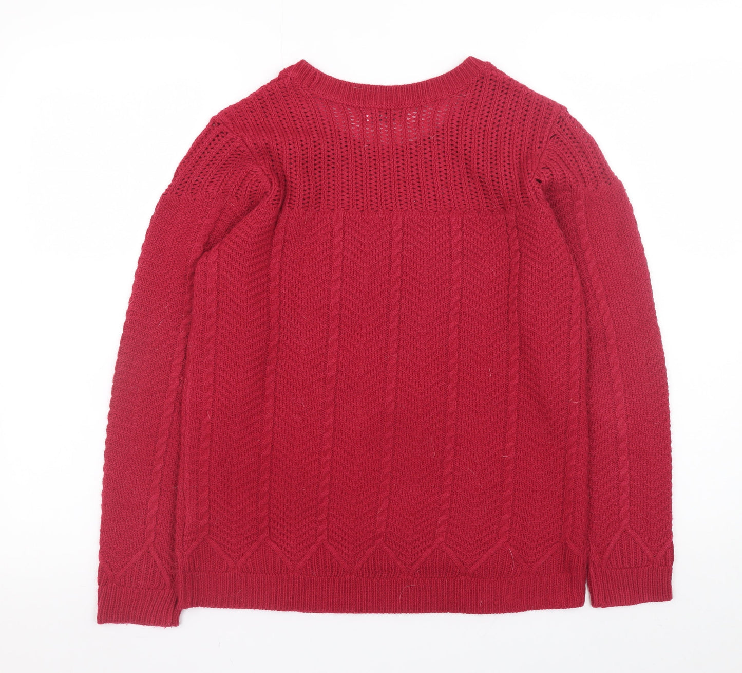Womens UK Size L Damart Red Pullover Jumper