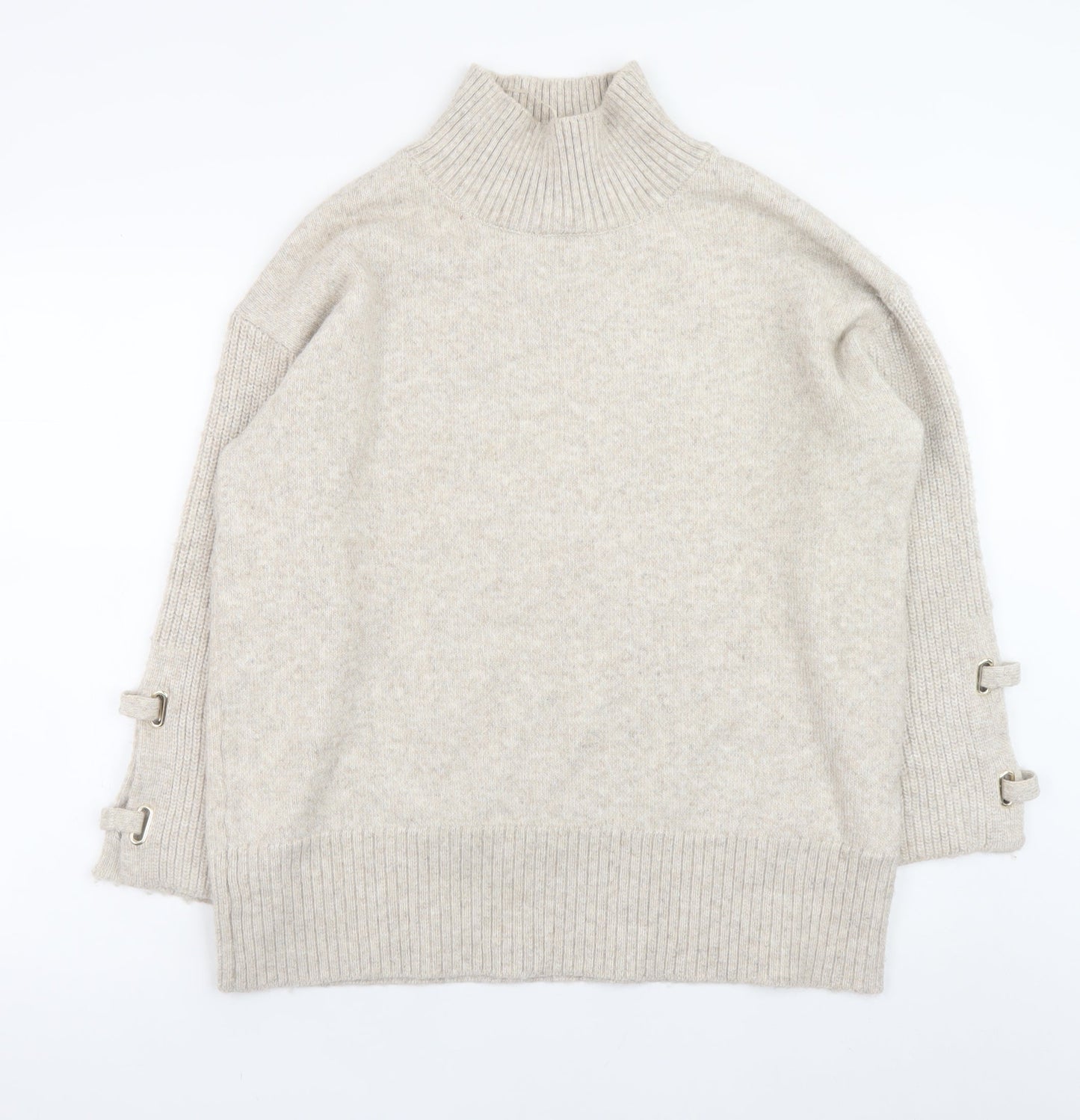 Womens UK Size M River Island Beige Pullover Jumper