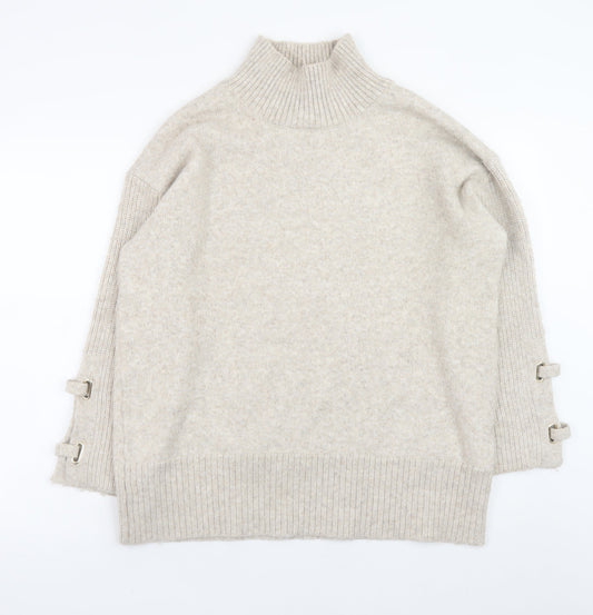 Womens UK Size M River Island Beige Pullover Jumper