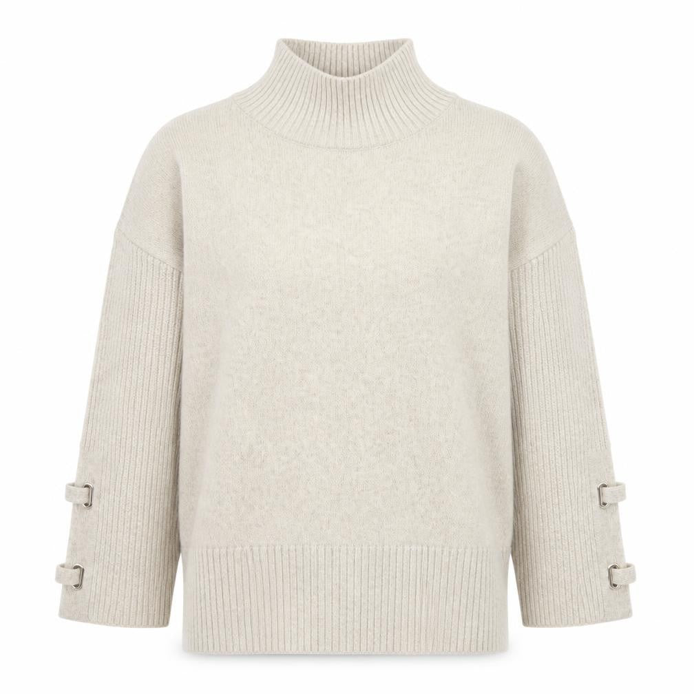 Womens UK Size M River Island Beige Pullover Jumper