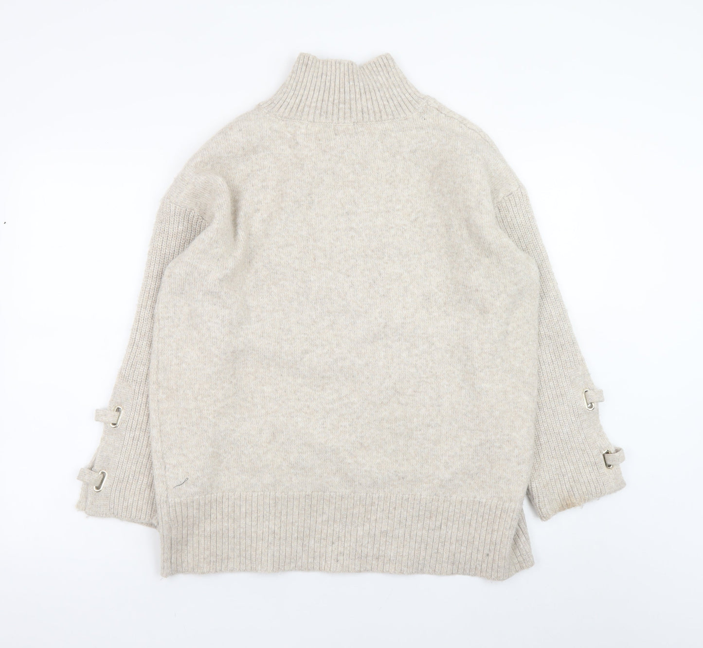 Womens UK Size M River Island Beige Pullover Jumper