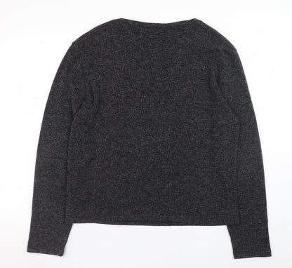 Womens UK Size 16 Madam Rage Grey Pullover Jumper