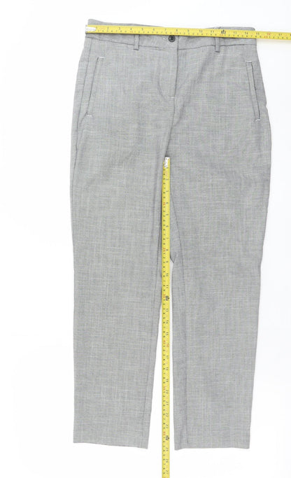 Womens UK Size 8 NEXT Regular Fit Business Workwear Casual Grey Trousers