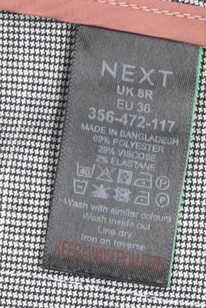 Womens UK Size 8 NEXT Regular Fit Business Workwear Casual Grey Trousers