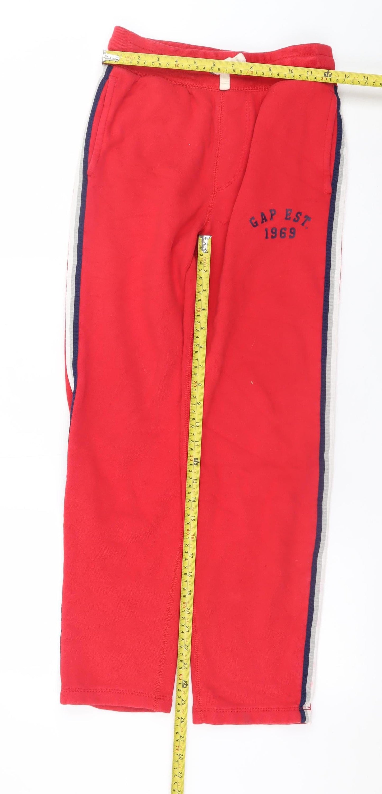 Boys UK Size 13-14 Years Gap Regular Fit Jogger Red Trousers