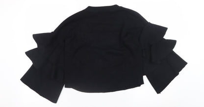 Womens UK Size 2 NAVY Black Pullover Jumper