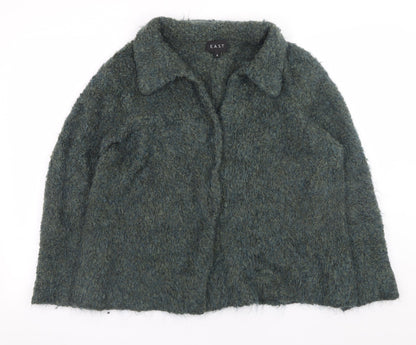 EAST Women’s Green Wool Blend Collared Cardigan XL