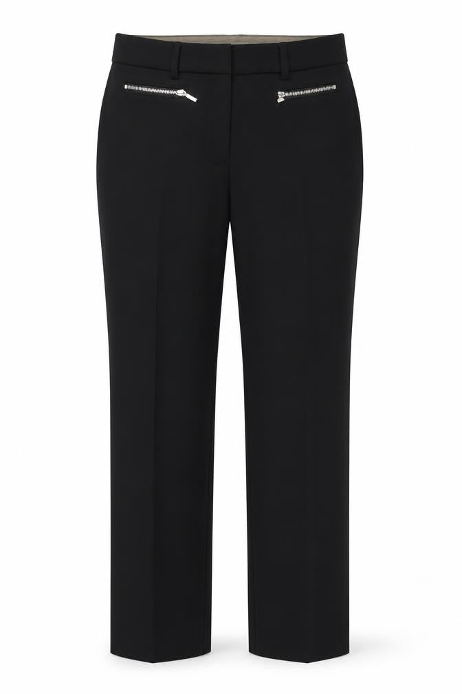 Marks and Spencer Women's Black Size 8 Long Slim Stretch Work Trousers