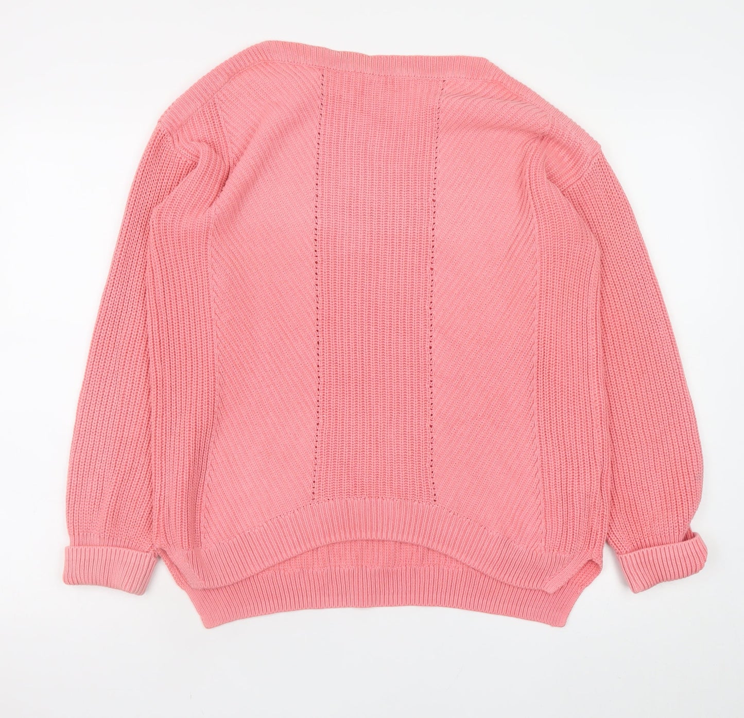 Marks and Spencer Women’s Pink Cotton Knit Jumper Medium