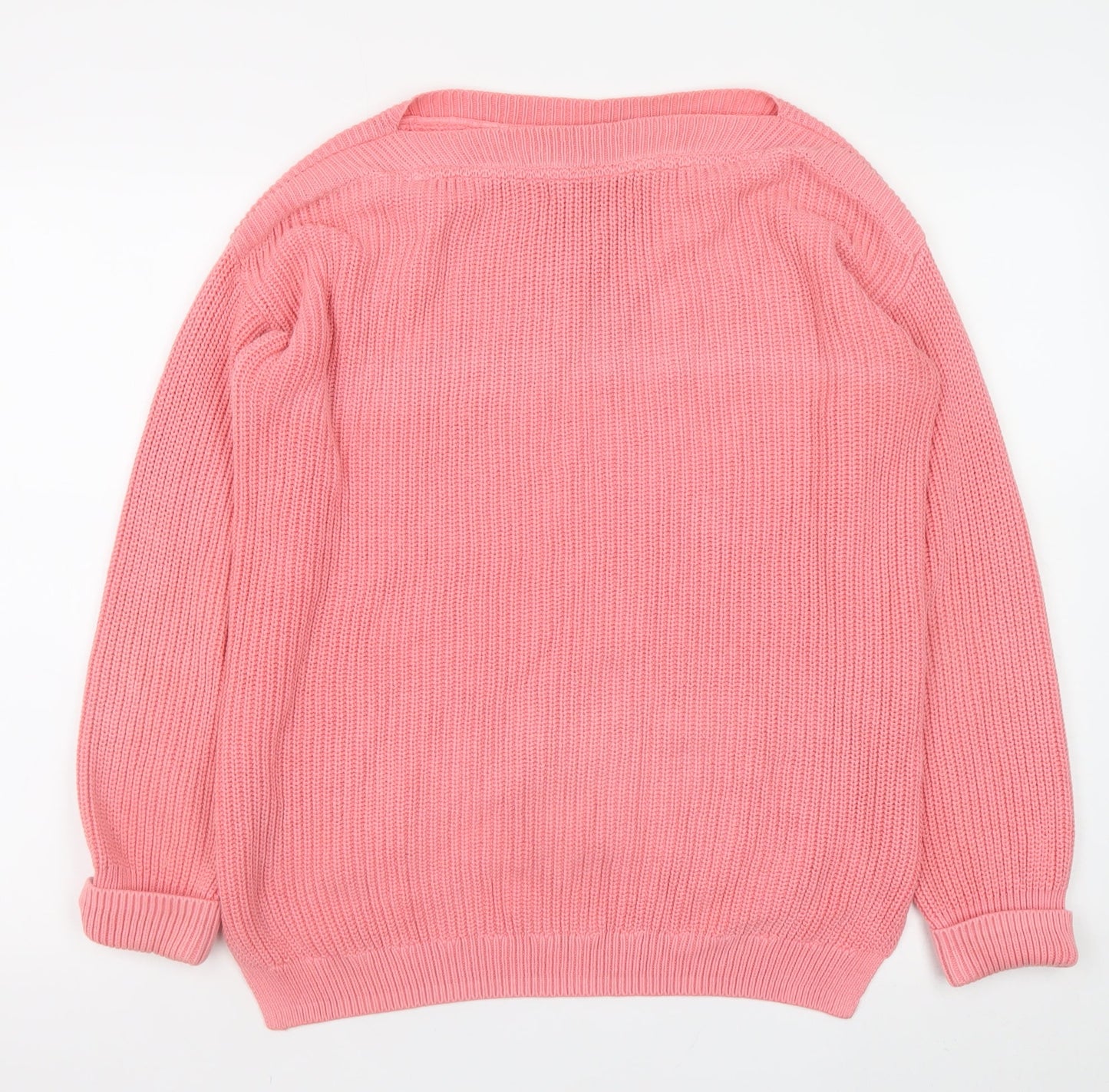 Marks and Spencer Women’s Pink Cotton Knit Jumper Medium