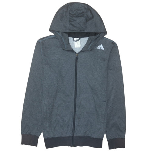 Mens UK Size S adidas Grey Full Zip Hoodie