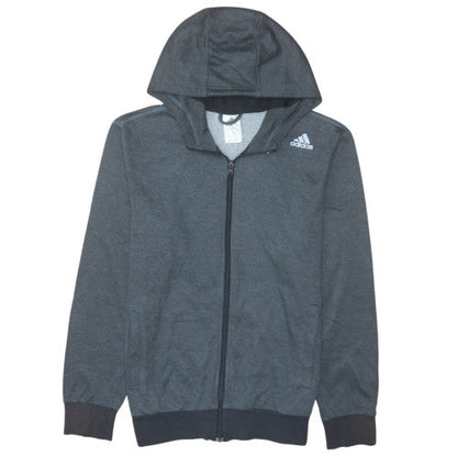 Mens UK Size S adidas Grey Full Zip Hoodie