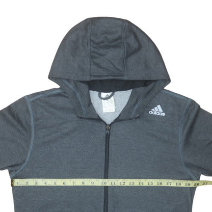 Mens UK Size S adidas Grey Full Zip Hoodie
