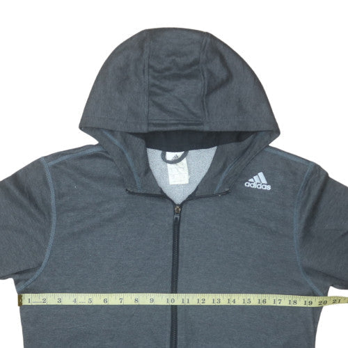 Mens UK Size S adidas Grey Full Zip Hoodie