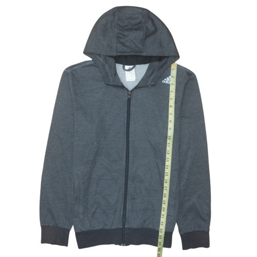 Mens UK Size S adidas Grey Full Zip Hoodie
