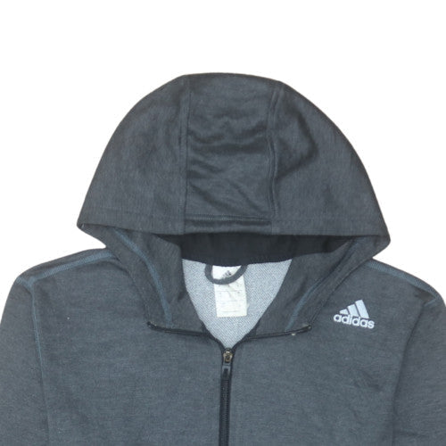 Mens UK Size S adidas Grey Full Zip Hoodie
