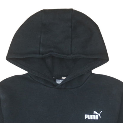 Puma Boys Black XL Hoodie Pullover Fleece Lined Casual Sweatshirt
