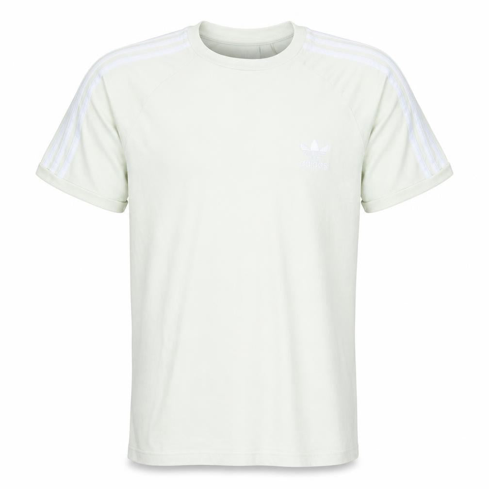 Front view of Adidas Men's White Short Sleeve Crew Neck Sports T-Shirt M