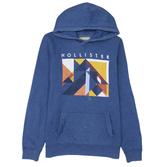 Mens UK Size S Hollister Blue Pullover Hoodie