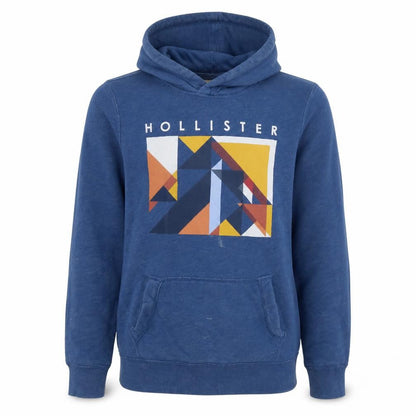 Mens UK Size S Hollister Blue Pullover Hoodie