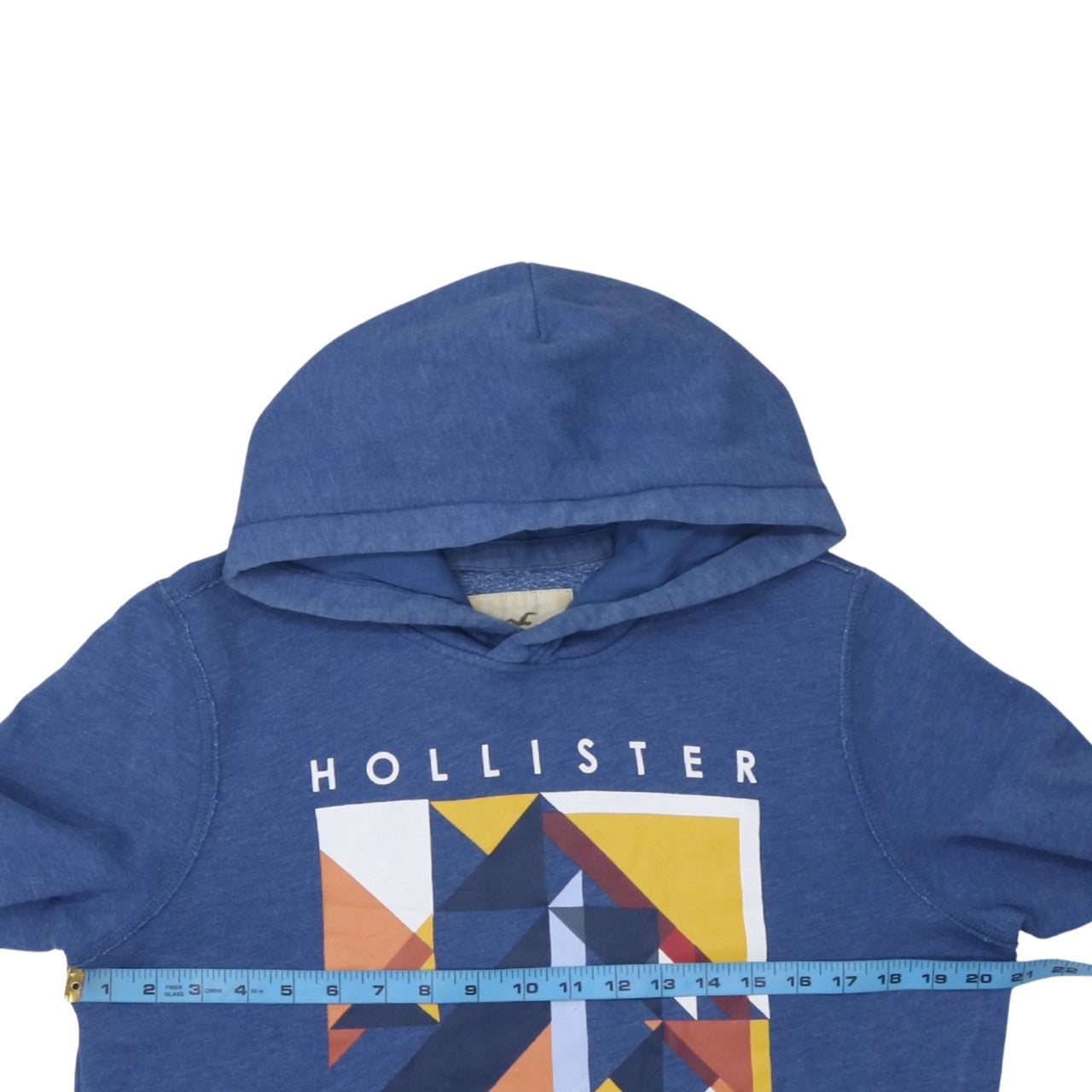 Mens UK Size S Hollister Blue Pullover Hoodie