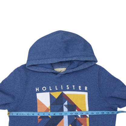 Mens UK Size S Hollister Blue Pullover Hoodie