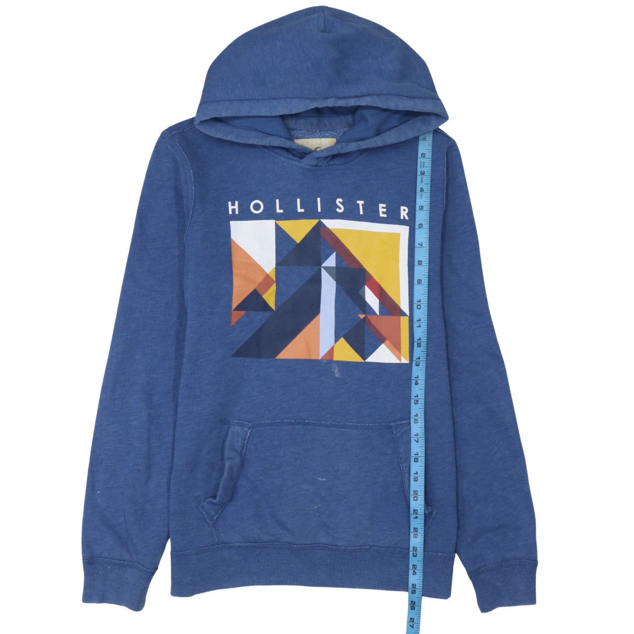 Mens UK Size S Hollister Blue Pullover Hoodie